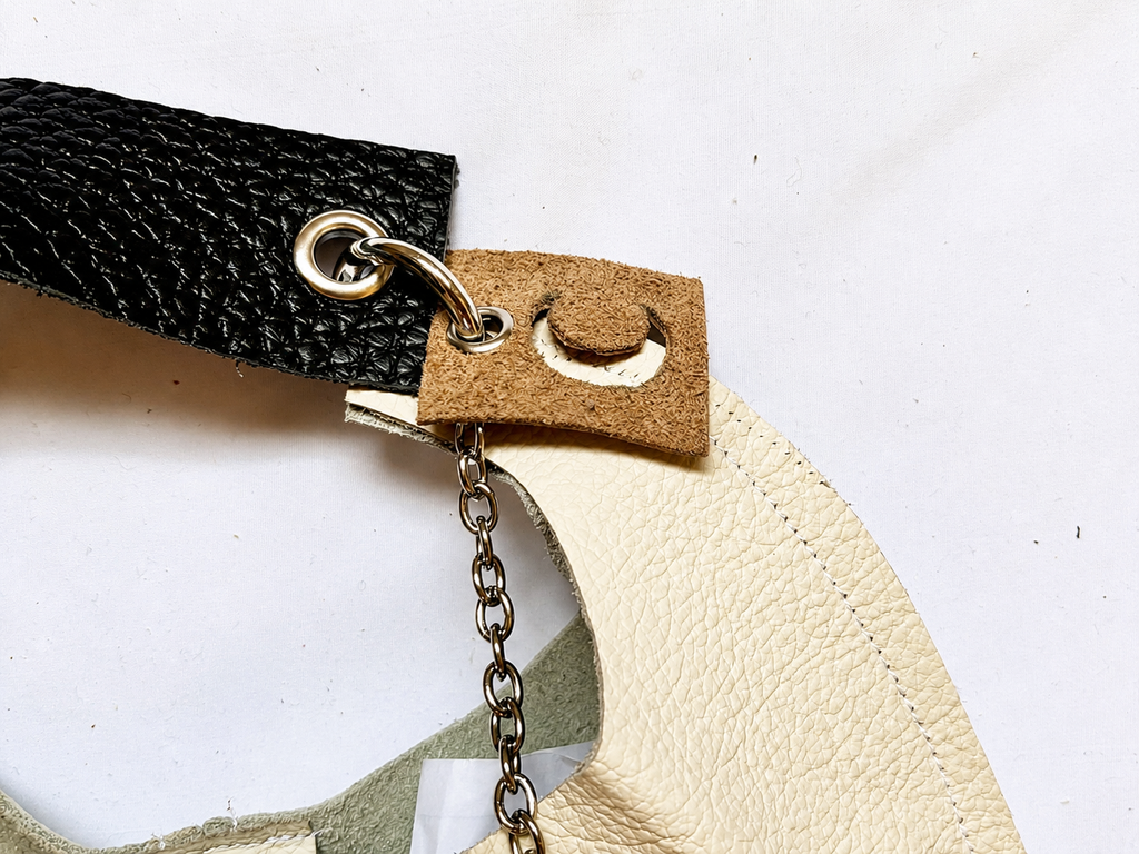 Borsa Upcycled in pelle - Eclissi mini