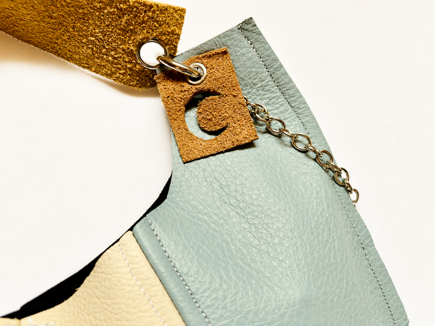 Borsa Upcycled in pelle - Eclissi