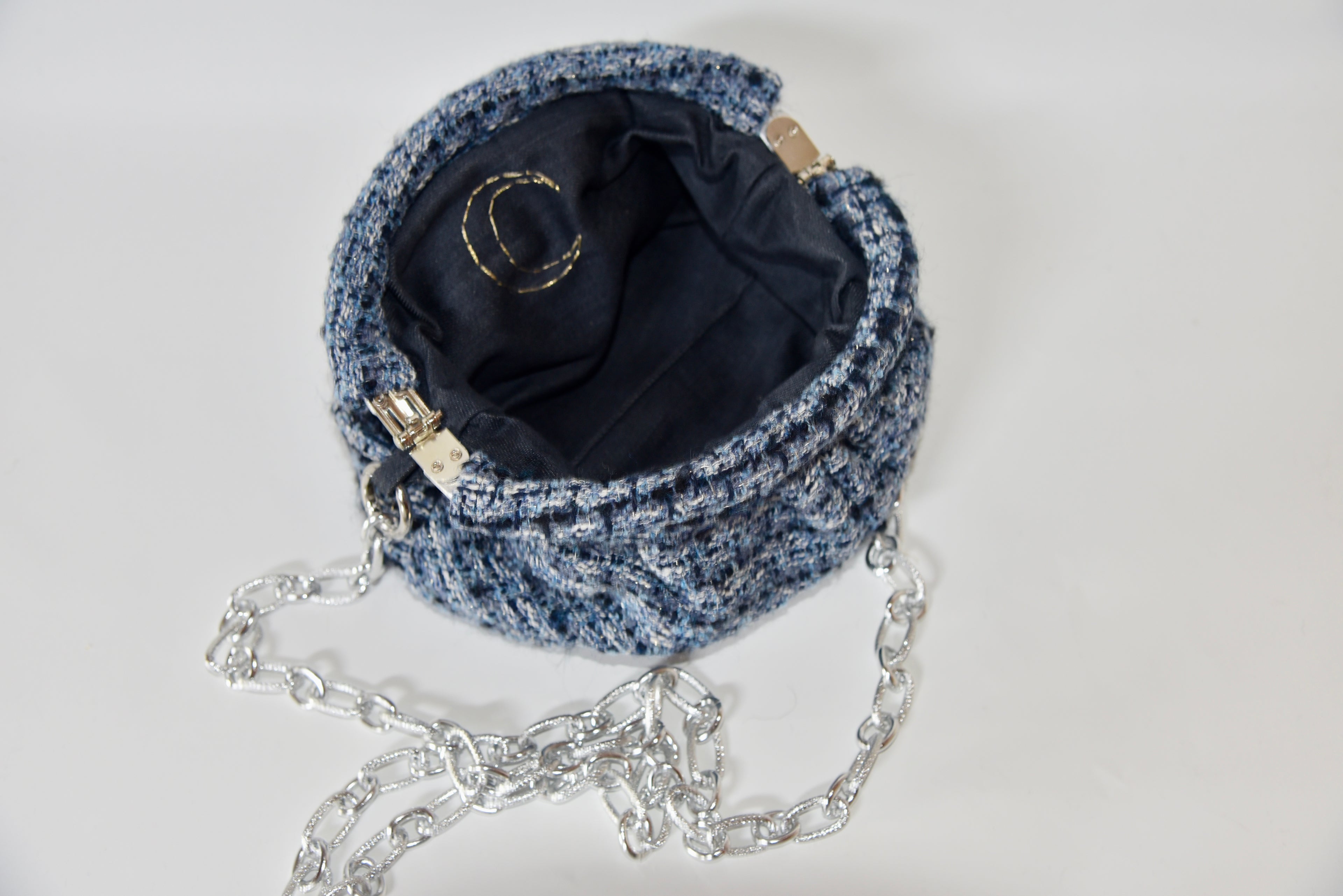 Borsa artigianale - Mezza luna Clutch