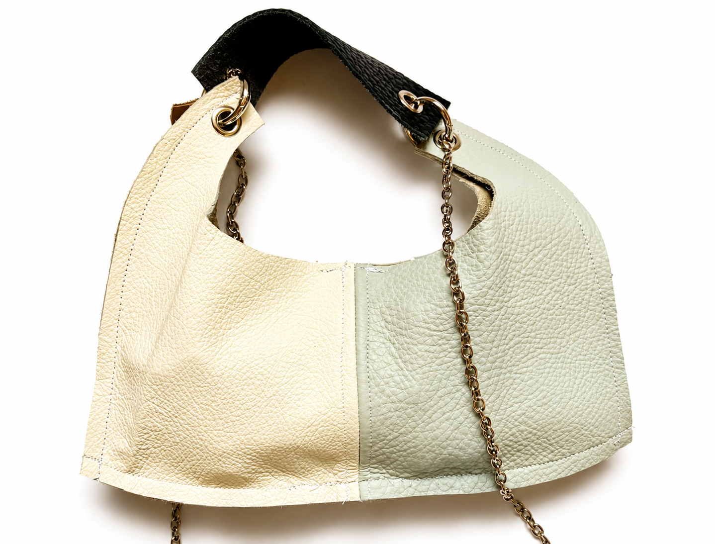 Borsa Upcycled in pelle - Eclissi mini