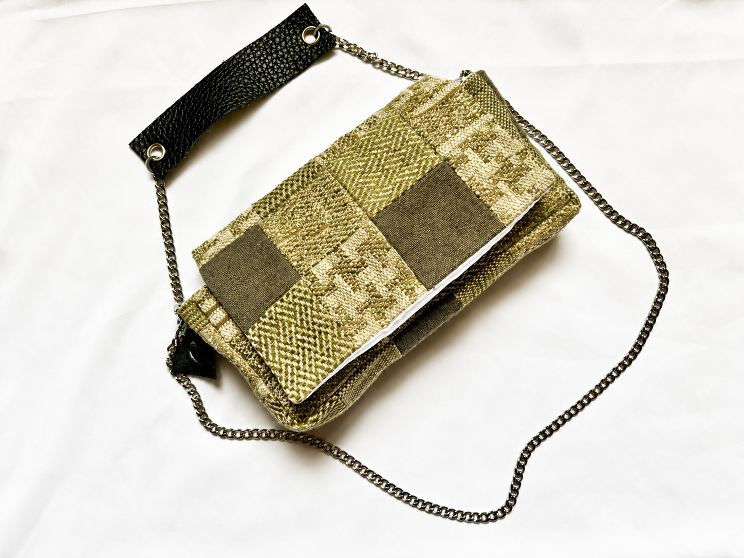 Borsa Upcycled Patchwork - Salvia